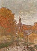 Claude Monet Street in Fecamp Sweden oil painting reproduction